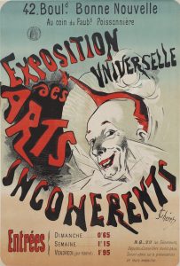 Jules Chéret, (1836-1933), Cartel para Exposition Universelle des Arts Incohérents, 1889.