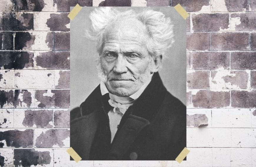 Arthur Schopenhauer. Diseño hecho a partir de imagen de dominio público Arthur Schopenhauer by J Schäfer, 1859, distribuida por Wikimedia Commons.